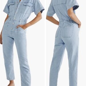 Free People Denim Jumpsuit
